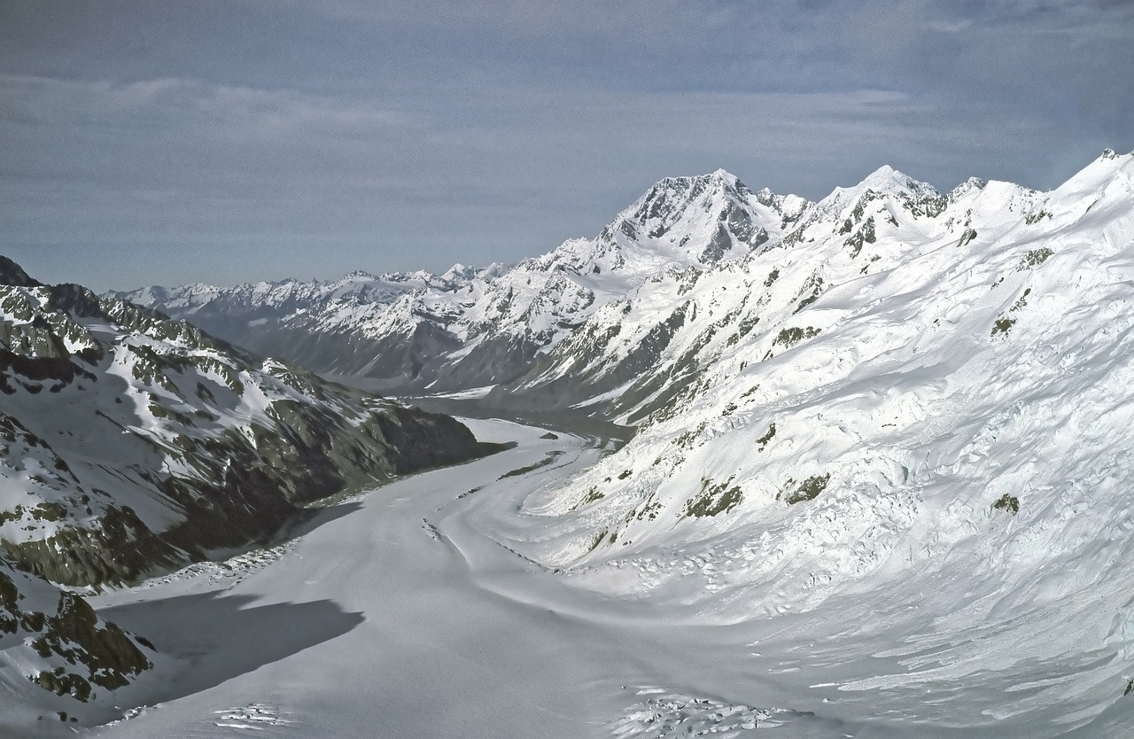 Visitors enjoying the glacier